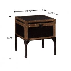 Emma Antique Black Trunk End Table by Southern Enterprises 12 Emma Antique Black Trunk End Table by Southern Enterprises -Southern Enterprises Sales antique black finish with dark antique bronze accents southern enterprises end side tables hd864785 40 1000