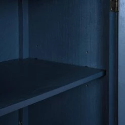 40 in. Antique Blue Modern Rectangle Wood Console Table with 2 Shelves by Huluwat -Southern Enterprises Sales antique blue huluwat console tables dj tc wf284635aav 1f 1000