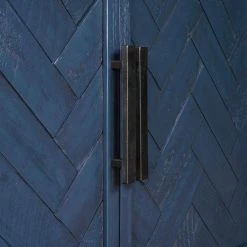 40 in. Antique Blue Modern Rectangle Wood Console Table with 2 Shelves by Huluwat -Southern Enterprises Sales antique blue huluwat console tables dj tc wf284635aav 44 1000