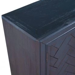 40 in. Antique Blue Modern Rectangle Wood Console Table with 2 Shelves by Huluwat -Southern Enterprises Sales antique blue huluwat console tables dj tc wf284635aav 4f 1000