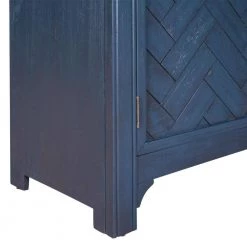 40 in. Antique Blue Modern Rectangle Wood Console Table with 2 Shelves by Huluwat -Southern Enterprises Sales antique blue huluwat console tables dj tc wf284635aav fa 1000