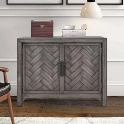 40 in. Antique Gray Modern Rectangle Wood Console Table with 2-Shelves by Huluwat -Southern Enterprises Sales antique gray huluwat console tables dj tc wf284635aae 31 1000