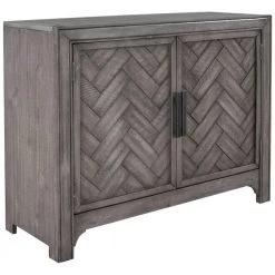 40 in. Antique Gray Modern Rectangle Wood Console Table with 2-Shelves by Huluwat