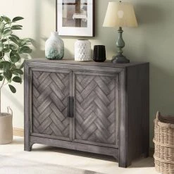 40 in. Antique Gray Modern Rectangle Wood Console Table with 2-Shelves by Huluwat -Southern Enterprises Sales antique gray huluwat console tables dj tc wf284635aae 76 1000