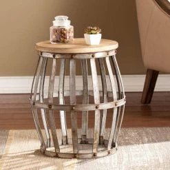 Baltimore Antique Silver End Table by Southern Enterprises 10 Baltimore Antique Silver End Table by Southern Enterprises -Southern Enterprises Sales antique silver southern enterprises end side tables hd889368 4f 1000