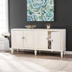 Shanera Antique White Low-Profile Accent Cabinet by Southern Enterprises 19 Shanera Antique White Low-Profile Accent Cabinet by Southern Enterprises -Southern Enterprises Sales antique white finish southern enterprises accent cabinets hd433868 4f 1000