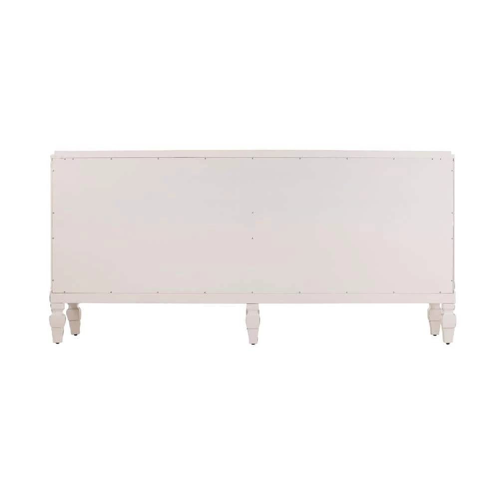 Shanera Antique White Low-Profile Accent Cabinet by Southern Enterprises 6 Shanera Antique White Low-Profile Accent Cabinet by Southern Enterprises - Image 4