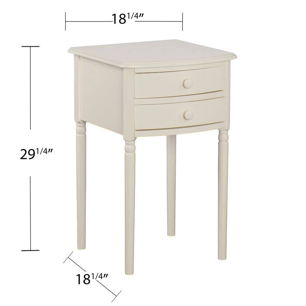 Kallie 18.25 in. Specialty Wooden Tall Farmhouse Accent Table with Storage by Southern Enterprises 11 Kallie 18.25 in. Specialty Wooden Tall Farmhouse Accent Table with Storage by Southern Enterprises - Image 9