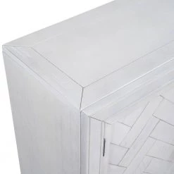 40 in. Antique White Modern Rectangle Wood Console Table for Living Room with 2-Shelves by Huluwat -Southern Enterprises Sales antique white huluwat console tables dj tc wf284635aak 4f 1000