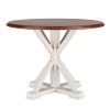 Veda 41 in. Round Antique white with whiskey maple MDF Top 4 Person Farmhouse Dining Table by Southern Enterprises 2 Veda 41 in. Round Antique white with whiskey maple MDF Top 4 Person Farmhouse Dining Table by Southern Enterprises -Southern Enterprises Sales antique white with whiskey maple southern enterprises kitchen dining tables hd650227 64 1000