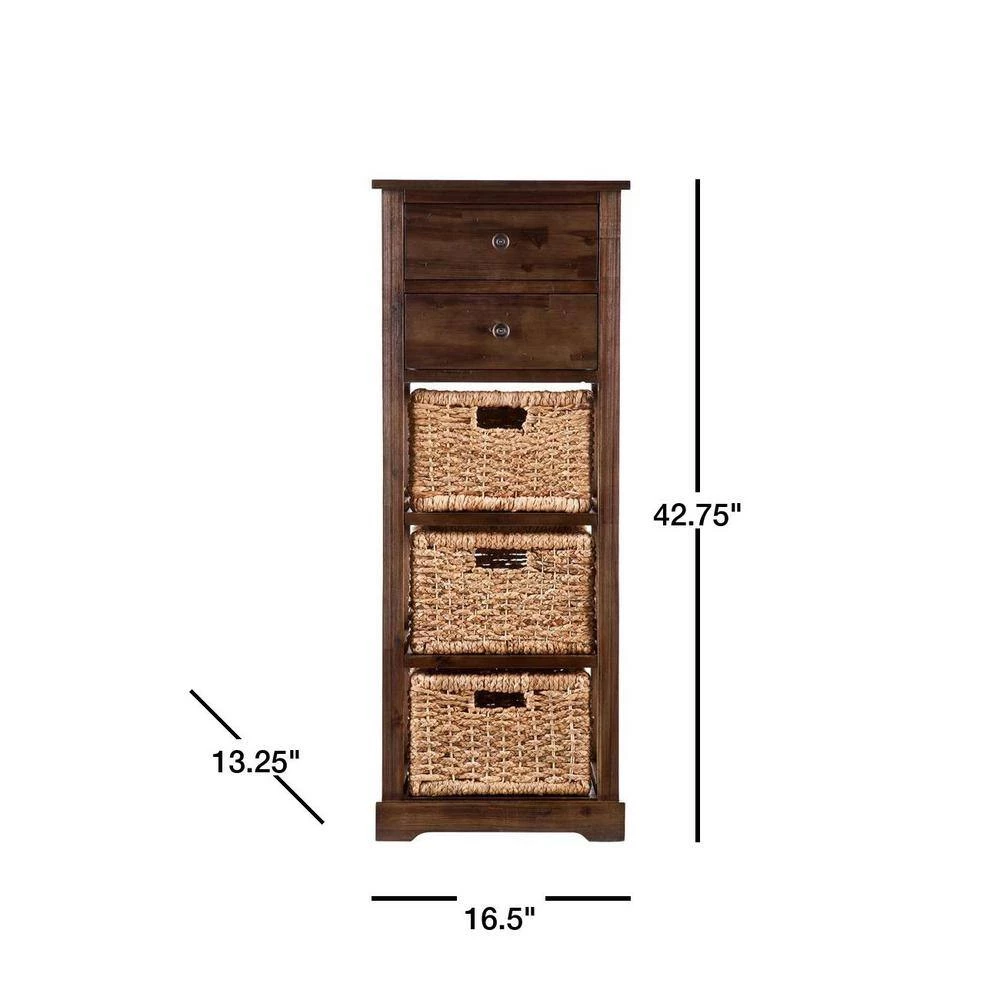 Antique Brown Chest by Southern Enterprises 4 Antique Brown Chest by Southern Enterprises - Image 2