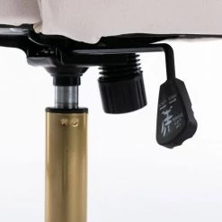 Beige Velvet Seat Office Chair With Adjustable Height by Huluwat 12 Beige Velvet Seat Office Chair With Adjustable Height by Huluwat -Southern Enterprises Sales beige huluwat task chairs dj w21231632 4f 1000