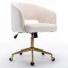 Beige Velvet Seat Office Chair With Adjustable Height by Huluwat 2 Beige Velvet Seat Office Chair With Adjustable Height by Huluwat -Southern Enterprises Sales beige huluwat task chairs dj w21231632 64 1000