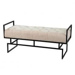 Clarkson Beige Bench (21.5 in. H x 48.5 in. W x 18.25 in. D) by Southern Enterprises