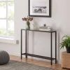 Quenn 36 in. Black Standard Rectangle Mirrored Console Table by Southern Enterprises 2 Quenn 36 in. Black Standard Rectangle Mirrored Console Table by Southern Enterprises -Southern Enterprises Sales black finish southern enterprises console tables hd530512 64 1000