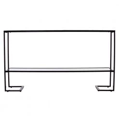 Ochila 52 in. Black Rectangle Glass Console Table with Shelves by Southern Enterprises 15 Ochila 52 in. Black Rectangle Glass Console Table with Shelves by Southern Enterprises -Southern Enterprises Sales black finish southern enterprises console tables hd530697 4f 1000