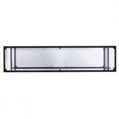 Ochila 52 in. Black Rectangle Glass Console Table with Shelves by Southern Enterprises 12 Ochila 52 in. Black Rectangle Glass Console Table with Shelves by Southern Enterprises -Southern Enterprises Sales black finish southern enterprises console tables hd530697 a0 1000