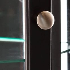 Carlotta Black China Cabinet by Southern Enterprises -Southern Enterprises Sales black finish with brushed nickel hardware southern enterprises display cabinets hd888415 1f 1000