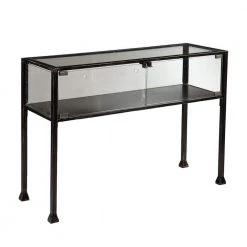 43 in. Black Standard Rectangle Glass Console Table with Storage by Southern Enterprises 13 43 in. Black Standard Rectangle Glass Console Table with Storage by Southern Enterprises -Southern Enterprises Sales black finish with silver distressing southern enterprises console tables hd865270 76 1000