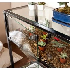 43 in. Black Standard Rectangle Glass Console Table with Storage by Southern Enterprises 11 43 in. Black Standard Rectangle Glass Console Table with Storage by Southern Enterprises -Southern Enterprises Sales black finish with silver distressing southern enterprises console tables hd865270 c3 1000