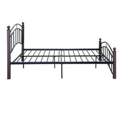 Black Queen Size Metal Bed Frame with Headboard and Footboard by Huluwat 13 Black Queen Size Metal Bed Frame with Headboard and Footboard by Huluwat -Southern Enterprises Sales black huluwat platform beds dj tc w31136099 1f 1000