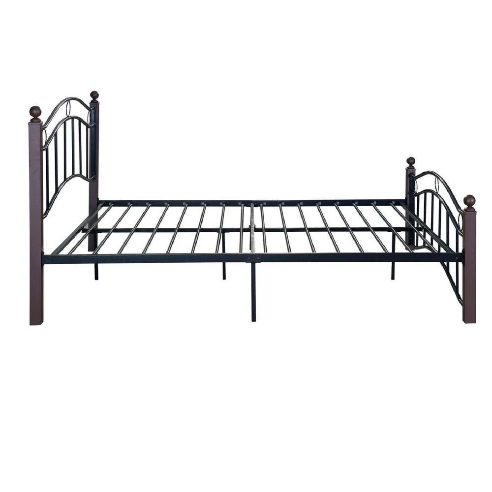Black Queen Size Metal Bed Frame with Headboard and Footboard by Huluwat 7 Black Queen Size Metal Bed Frame with Headboard and Footboard by Huluwat - Image 5