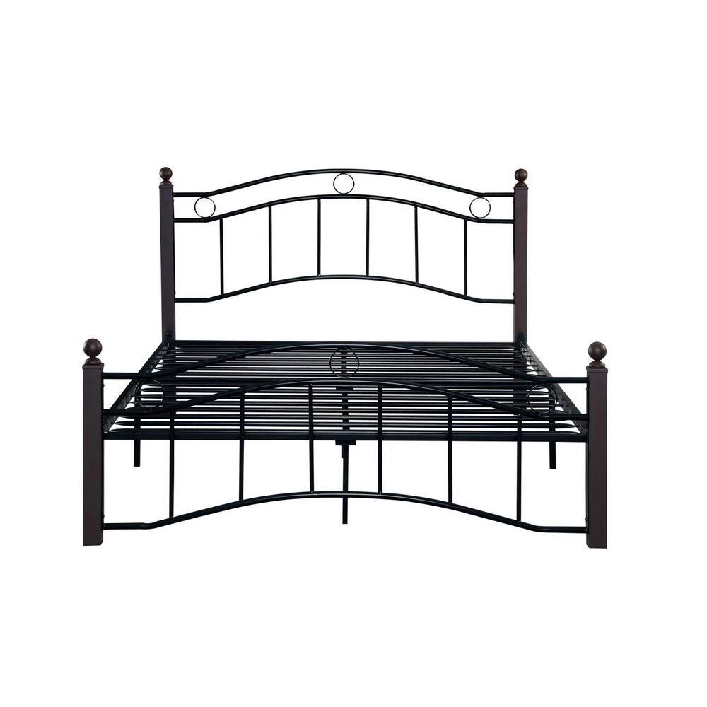 Black Queen Size Metal Bed Frame with Headboard and Footboard by Huluwat 8 Black Queen Size Metal Bed Frame with Headboard and Footboard by Huluwat - Image 6