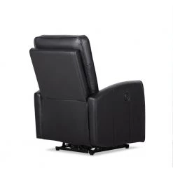 Black Leather Recliner with Power USB(Set of 1) by Huluwat 18 Black Leather Recliner with Power USB(Set of 1) by Huluwat -Southern Enterprises Sales black huluwat recliners lys tc 275131501 76 1000