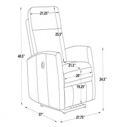 Black Leather Recliner with Power USB(Set of 1) by Huluwat 13 Black Leather Recliner with Power USB(Set of 1) by Huluwat -Southern Enterprises Sales black huluwat recliners lys tc 275131501 c3 1000