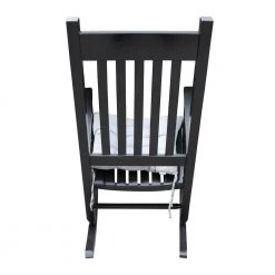 Black Populus Wood Porch Rocker Chair by Huluwat -Southern Enterprises Sales black huluwat rockers gliders ottomans dj tc w49520604 1f 1000