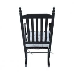 Black Populus Wood Porch Rocker Chair by Huluwat -Southern Enterprises Sales black huluwat rockers gliders ottomans dj tc w49520606 1f 1000