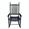 Black Populus Wood Porch Rocker Chair by Huluwat