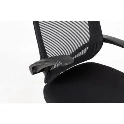 Black Nylon Mesh Office Chair with Flip-up Armrests by Huluwat 17 Black Nylon Mesh Office Chair with Flip-up Armrests by Huluwat -Southern Enterprises Sales black huluwat task chairs jdd g h08 3001mb fa 1000