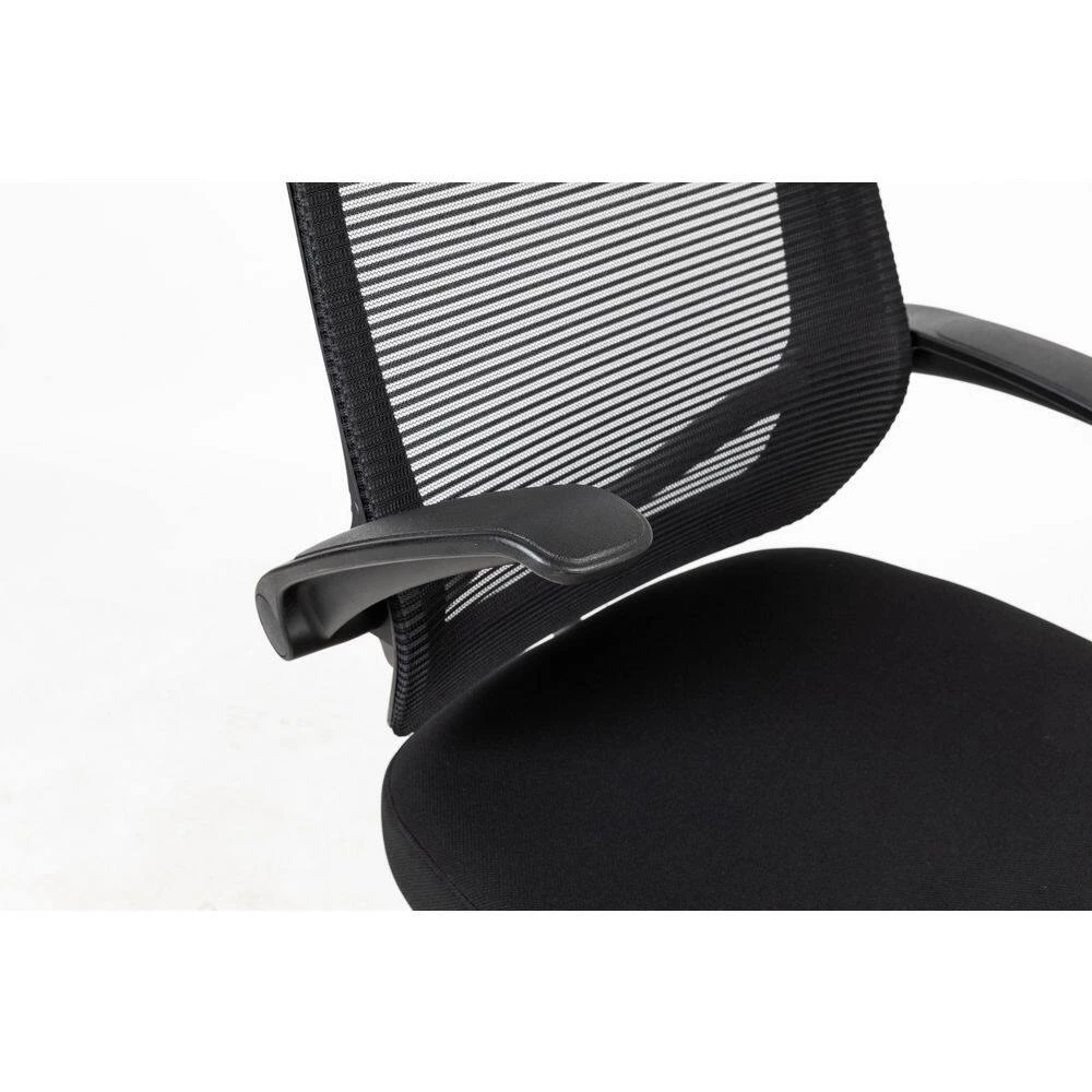 Black Nylon Mesh Office Chair with Flip-up Armrests by Huluwat 9 Black Nylon Mesh Office Chair with Flip-up Armrests by Huluwat - Image 7