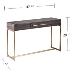 Pastana 47.75 in. Black Oak and Antique Brass Rectangle MDF Top Console Table with Storage by Southern Enterprises 14 Pastana 47.75 in. Black Oak and Antique Brass Rectangle MDF Top Console Table with Storage by Southern Enterprises -Southern Enterprises Sales black oak and antique brass finish southern enterprises console tables hd446974 c3 1000