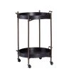 Linwood Black and Aged Bronze Serving Cart by Southern Enterprises 2 Linwood Black and Aged Bronze Serving Cart by Southern Enterprises -Southern Enterprises Sales black southern enterprises bar carts hd889320 64 1000