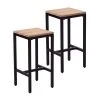 Brella 26 in. Black Iron Backless Bar Stool with Wood Seat (Set of 2) by Southern Enterprises -Southern Enterprises Sales black southern enterprises bar stools hd447032 64 1000