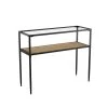 Bladeston 39.5 in Black Standard Rectangle Glass Console Table by Southern Enterprises -Southern Enterprises Sales black southern enterprises console tables hd387680 64 1000