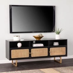 Mursley Black Two Tone Media Cabinet by Southern Enterprises -Southern Enterprises Sales black southern enterprises media storage hd388106 31 1000