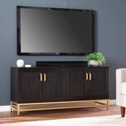Rochester 55 in. Wood Black TV Stand Fits TV's up to 53 in. by Southern Enterprises 11 Rochester 55 in. Wood Black TV Stand Fits TV's up to 53 in. by Southern Enterprises -Southern Enterprises Sales black southern enterprises tv stands hd391502 31 1000