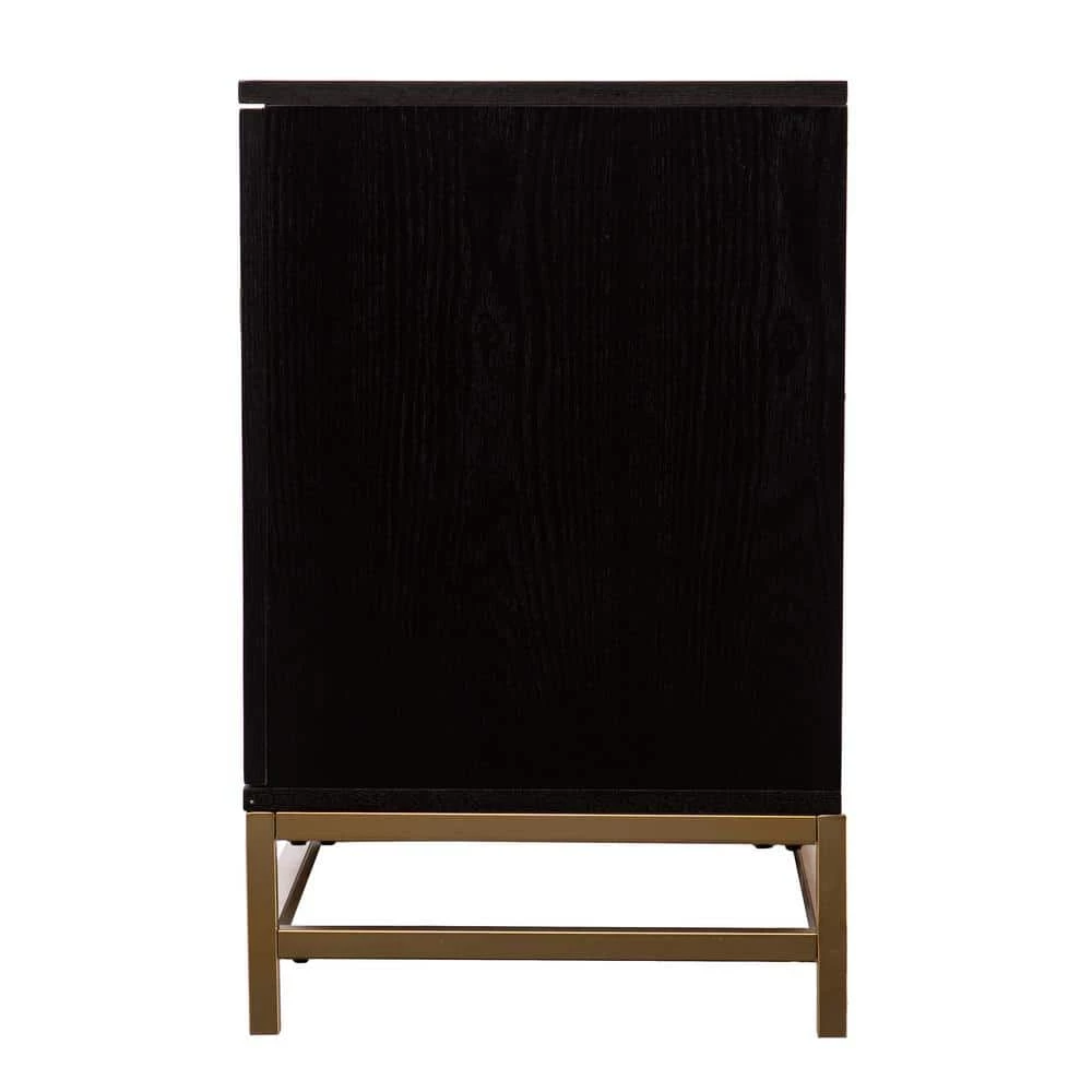 Rochester 55 in. Wood Black TV Stand Fits TV's up to 53 in. by Southern Enterprises 4 Rochester 55 in. Wood Black TV Stand Fits TV's up to 53 in. by Southern Enterprises - Image 2