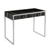 Hugh 42 in. Glass Rectangle Silver 2-Drawer Writing Desk by Southern Enterprises -Southern Enterprises Sales black southern enterprises writing desks hd391717 64 1000
