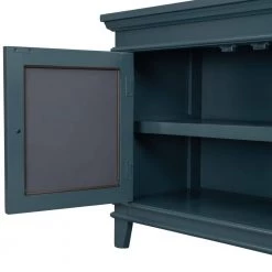 Blue Accent Storage Wooden Cabinet with Decorative Mirror Door by Huluwat 16 Blue Accent Storage Wooden Cabinet with Decorative Mirror Door by Huluwat -Southern Enterprises Sales blue huluwat accent cabinets dj tc wf284088aav 1f 1000