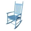 Blue Populus Wood Porch Rocker Chair by Huluwat 2 Blue Populus Wood Porch Rocker Chair by Huluwat -Southern Enterprises Sales blue huluwat rockers gliders ottomans dj tc w49528620 64 1000