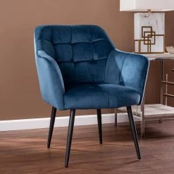 Taymount Blue Fabric Armchair by Southern Enterprises 9 Taymount Blue Fabric Armchair by Southern Enterprises -Southern Enterprises Sales blue southern enterprises accent chairs hd391519 31 1000
