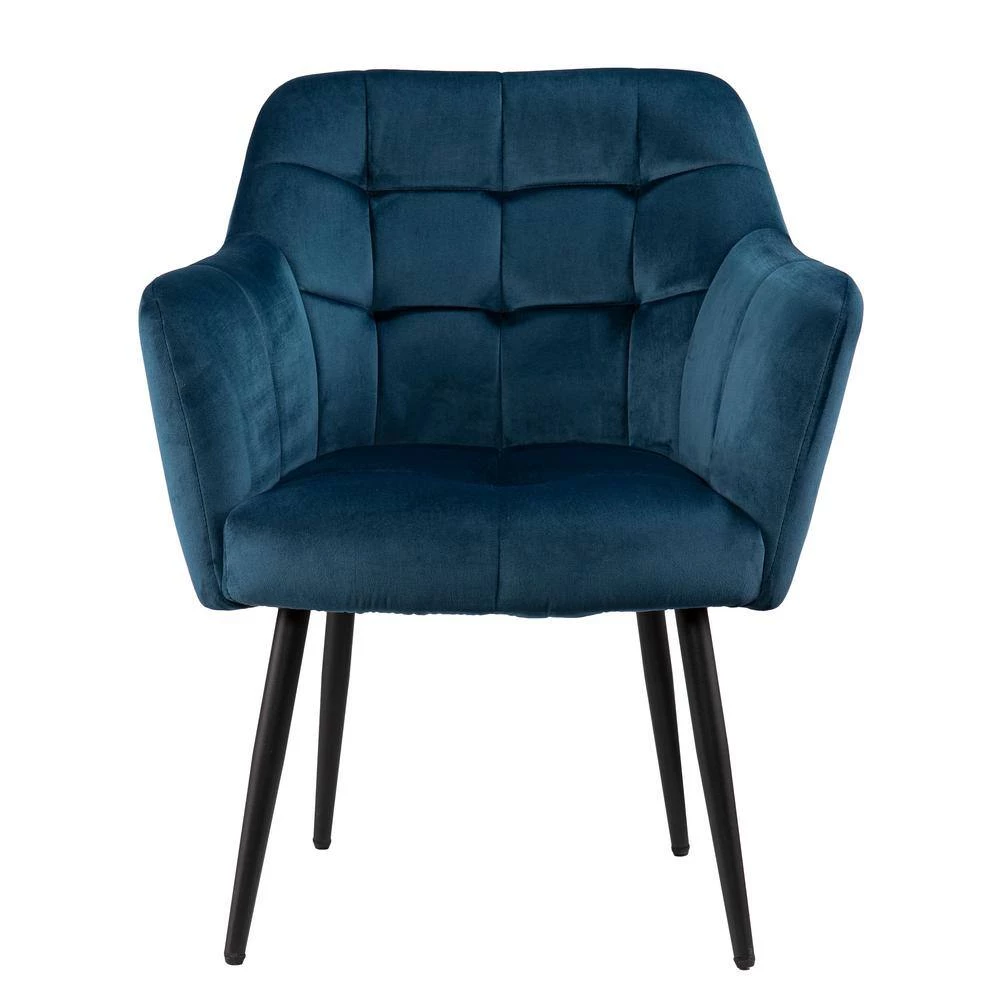 Taymount Blue Fabric Armchair by Southern Enterprises 5 Taymount Blue Fabric Armchair by Southern Enterprises - Image 3