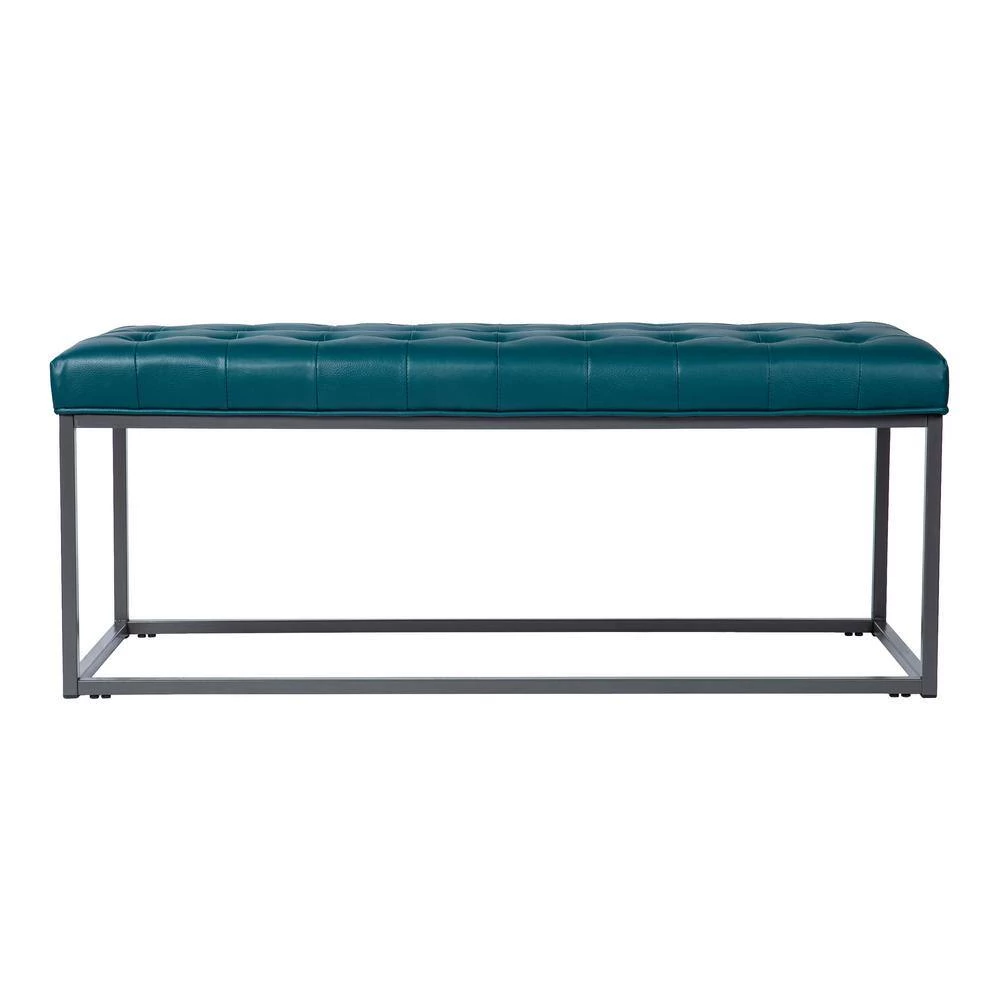 Chatham Blue Bench (19 in. H x 47.25 in. W x 18.75 in. D) by Southern Enterprises 6 Chatham Blue Bench (19 in. H x 47.25 in. W x 18.75 in. D) by Southern Enterprises - Image 4