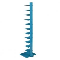 Corbyn 65.25 in. H x 15.75 in. W Bright Cyan Blue Spine Tower Shelf by Southern Enterprises 8 Corbyn 65.25 in. H x 15.75 in. W Bright Cyan Blue Spine Tower Shelf by Southern Enterprises -Southern Enterprises Sales bright cyan southern enterprises media storage hd94907 66 1000