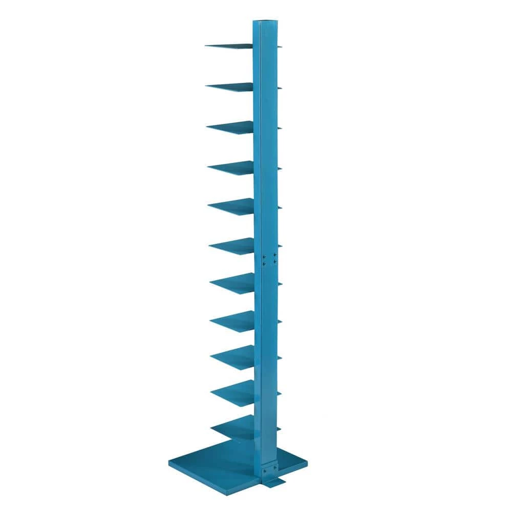 Corbyn 65.25 in. H x 15.75 in. W Bright Cyan Blue Spine Tower Shelf by Southern Enterprises 5 Corbyn 65.25 in. H x 15.75 in. W Bright Cyan Blue Spine Tower Shelf by Southern Enterprises - Image 3