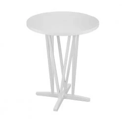 Zarven White Bar Height Table by Southern Enterprises -Southern Enterprises Sales bright white finish southern enterprises kitchen dining tables hd530550 1f 1000